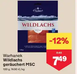 MPreis Warhanek Wildlachs geräuchert MSC Angebot