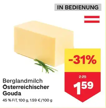 MPreis Berglandmilch Österreichischer Gouda Angebot
