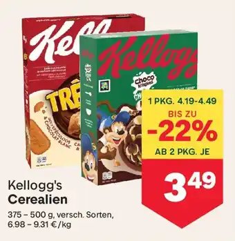 MPreis Kellogg's Cerealien Angebot