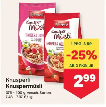 MPreis Knusperli Knuspermüsli Angebot
