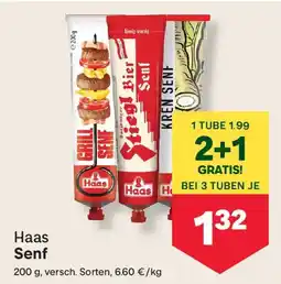 MPreis Haas Senf Angebot