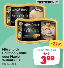 MPreis MÖVENPICK Bourbon Vanille oder Maple Walnuts Eis Angebot