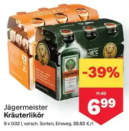 MPreis Jägermeister Kräuterlikör Angebot