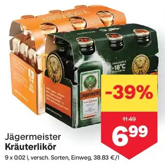 MPreis Jägermeister Kräuterlikör Angebot
