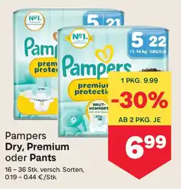 MPreis Pampers Dry, Premium oder Pants Angebot