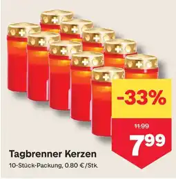 MPreis Tagbrenner Kerzen Angebot