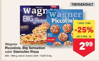 MPreis Wagner Piccolinis, Big Sensation oder Steinofen Pizza Angebot