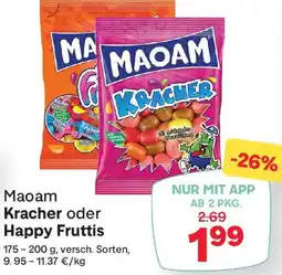 MPreis Maoam Kracher oder Happy Fruttis Angebot