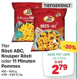 MPreis 11er Rösti ABC, Knusper Rösti oder 11 Minuten Pommes Angebot