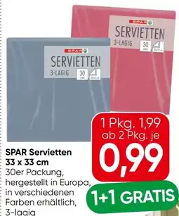 Eurospar Spar Servietten Angebot