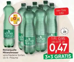 SPAR Gourmet Römerquelle Mineralwasser Angebot