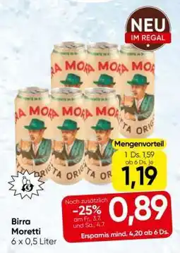 Eurospar Birra Moretti Angebot