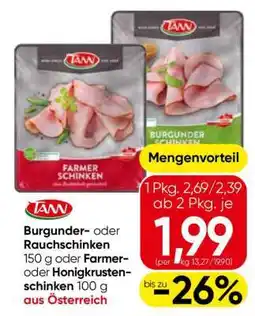 Eurospar TANN Burgunder- oder Rauchschinken Angebot