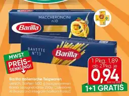 Eurospar Barilla Italienische Teigwaren Angebot