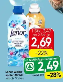 Eurospar Lenor Weichspüler 38 WG Angebot