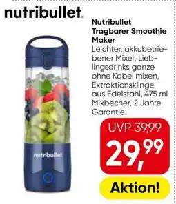 Eurospar Nutribullet Tragbarer Smoothie Maker Angebot