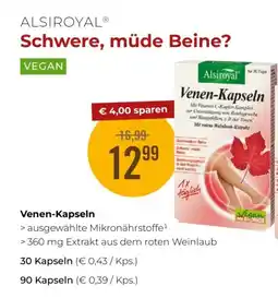 Martin Reformstark ALSIROYAL® Venen-Kapseln Angebot