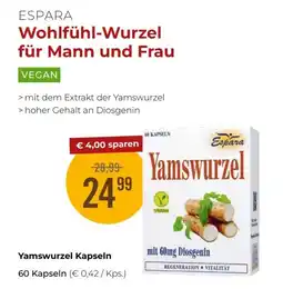 Martin Reformstark ESPARA Yamswurzel Kapseln Angebot
