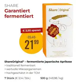 Martin Reformstark ShareOriginal - fermentierte japanische Aprikose Angebot