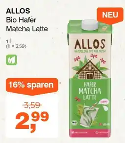 Prokopp Allos bio hafer matcha latte Angebot