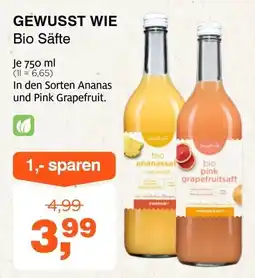 Prokopp Gewusst wie bio säfte Angebot