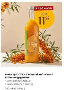 Martin Reformstark Dorn quijote - bio sanddornfruchtsaft Angebot