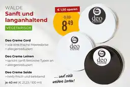 Martin Reformstark WALDE Deo Creme Cord, Deo Creme Leinen, Deo Creme Seide Angebot