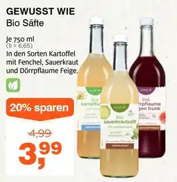 Prokopp Gewusst wie bio säfte Angebot