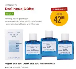 Martin Reformstark Aegean Blue EDT, Cretan Blue EDT, Ionian Blue EDT Angebot