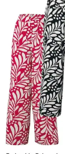 Tchibo Eduscho Bedruckte Palazzohose, pink Angebot