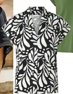 Tchibo Eduscho Bedrucktes Blusenshirt mit V-Ausschnitt Angebot