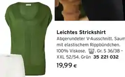 Tchibo Eduscho Leichtes Strickshirt, grün Angebot