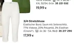 Tchibo Eduscho 3/4-Stretchhose, weiß Angebot