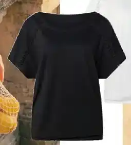 Tchibo Eduscho Blusenshirt mit Stickerei, schwarz Angebot