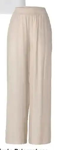 Tchibo Eduscho Strukturierte Palazzohose, sand Angebot
