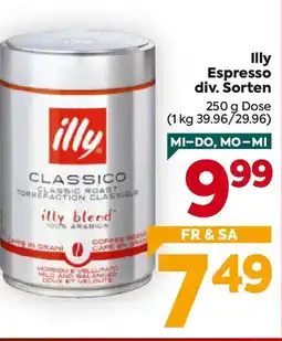 Billa Illy Espresso div. Sorten Angebot