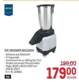 Metro EIS CRUSHER GEIC1000 Angebot