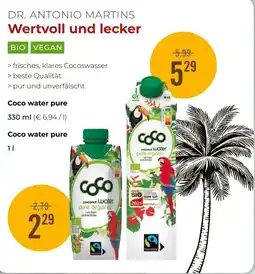 Martin Reformstark Coco water pure Angebot