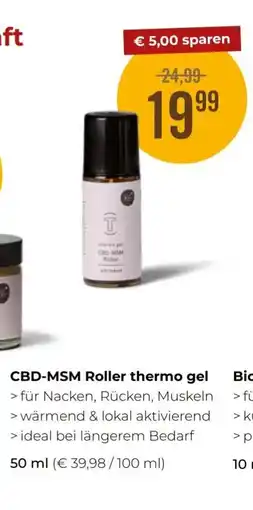 Martin Reformstark CBD-MSM Roller thermo gel Angebot