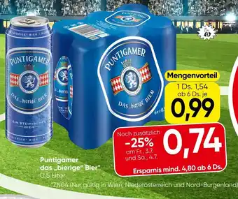 Spar Puntigamer das,,bierige" Bier Angebot