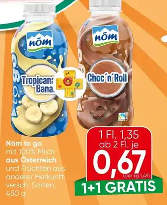 Nöm to go mit 100% Milch aus Österreich