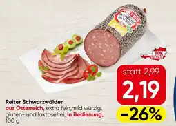 Spar Reiter Schwarzwälder Angebot
