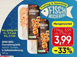 Spar SPAR BBQ Garnelenspieẞe Angebot