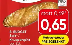 Spar S-BUDGET Salz-/ Knusperspitz Angebot
