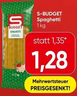 Spar S-BUDGET Spaghetti Angebot