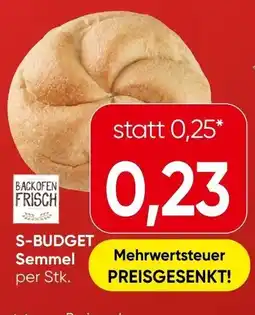 Spar S-BUDGET Semmel Angebot
