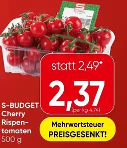 Spar S-BUDGET Cherry Rispen- tomaten Angebot