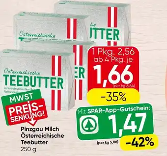 Spar Pinzgau Milch Österreichische Teebutter Angebot