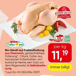 Spar Bio-Hendl aus Freilandhaltung Angebot