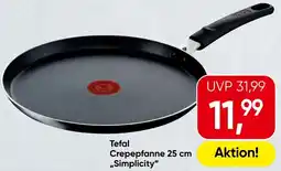 Spar Tefal Crepepfanne 25 cm Simplicity Angebot